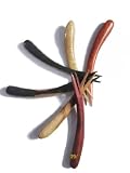 Fête des Mères idée cadeaux Accessoires de cuisine merveilleuses un bel ensemble et unique de 6 artisanaux Fourche de fruits en bois (multicolores)