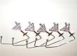 50 Silver Crystal Martini Purse Hook Hangers W/carrying Bags