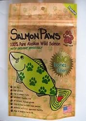 Salmon Paws Organic Broccoli & Salmon Dog Jerky