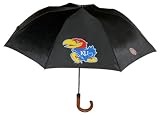 NCAA Kansas Jayhawks Wood Handle Umbrella