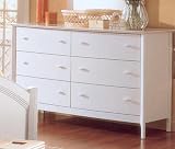Cambridge Small Double Dresser w/Metal Knobs Weathered Ebony