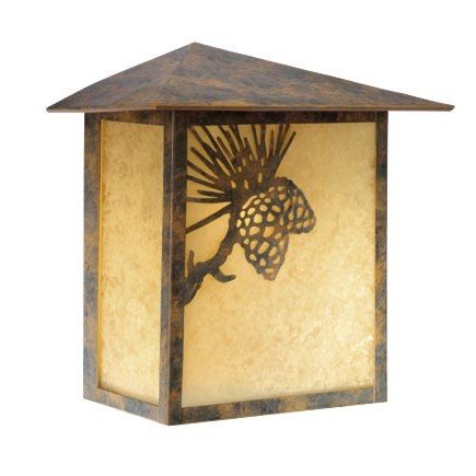 Vaxcel Lighting OW50518OA Whitebark Outdoor Wall Light Olde World Patina