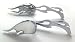Yamaha V-Max V-Star VStar 650 1100 CHROME FLAME MIRRORS