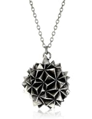 House of Harlow 1960 Silver-Plated Crater Locket Necklace