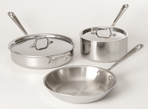 All-Clad 5 Piece Stainless Steel Cookware Set product image