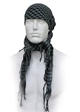 GXG Special Forces Checkered Paintball Headwrap - Black Grey