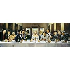Schmidt Spiele - Renato Casaro, Dinner der Berhmten, 1000 Teile Panoramapuzzle