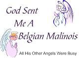 Belgian Malinois - God Sent Me A Belgian Malinois Apron