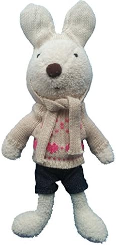 AWESOME Bunny Rabbit Stuffed Animal| White Sweater | 12" / 30 cm Plush Toy Stuffed Animal, Baby Kids Doll Gift