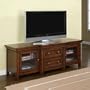 Warm Cherry TV Console with Break Front