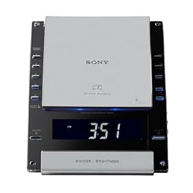 Sony ICF-CD7000BLK AM FM Stereo CD Clock Radio by Sony