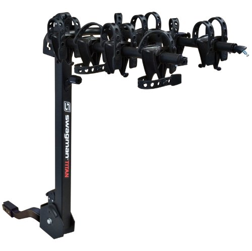 Swagman Titan 4 Bike Two Arm Fold Down Bike Rack (2-Inch and 1 1/4-Inch Receiver)