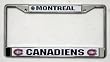 Montreal Canadiens Chrome License Plate Frame