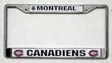 Montreal Canadiens Chrome License Plate Frame