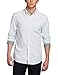 Original Penguin Men's Oxford With Gingham Rollover Detail Long-Sleeve Shirt