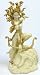 Medusa Greek Statue Gilt Figurine Mythology Gorgon