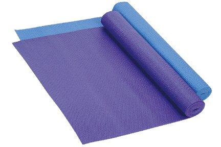 Purple or Blue Cushioned Textured Yoga and Pilate Mat