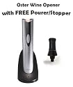 Oster 4207 Inspire Cordless Rechargeable Wine Bottle Opener With FREE Wine Pourer/Stopper