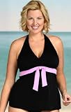 Beach Belle Sweet Thing Plus Size Halter Tankini Top - Women's Swimwear Plus Size Swimsuits