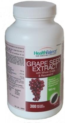 Healthbalance Grape Seed Extract 300 Soft Gel/ Capsules