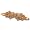 Golden Sun Butterfly Crystal On Faux Suede Band Bracelet With Button Clasp