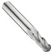 Precision Twist EB3304M Carbide Ball Nose End Mills, Metric, Straight Shank, Uncoated (Bright) Finish, Non-Center Cutting, For Use With Aluminum/Aluminum Alloys, Cast Iron, Steel/Steel Alloys
