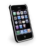 Tuff-Grip slim-line leather case cover for Apple iPhone 3G & S 3GS - Black
