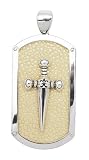 White Stingray Sword Dog Tag