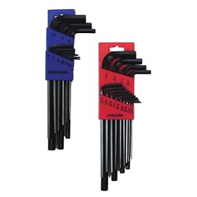 FULLER 130-7822 22-Piece Combo SAE Metric Long Arm Hex Key Set by Johnson Level