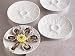 BIA Cordon Bleu White Porcelain Oyster Plates Set of 4