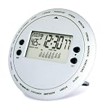 Bedol Hand Held All-World Timepiece: 18 time zones Silver, Clock by Bed Bath & Beyond