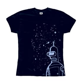 Futurama - Bender Stars Ladies Soft T-Shirt