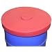Dixie Poly DC-30 Polyethylene Drum Dust Cover, For 30 gallon Drum, 20.5" Outside Diameter x 2.5" Side Lip, Red, Pack of 2