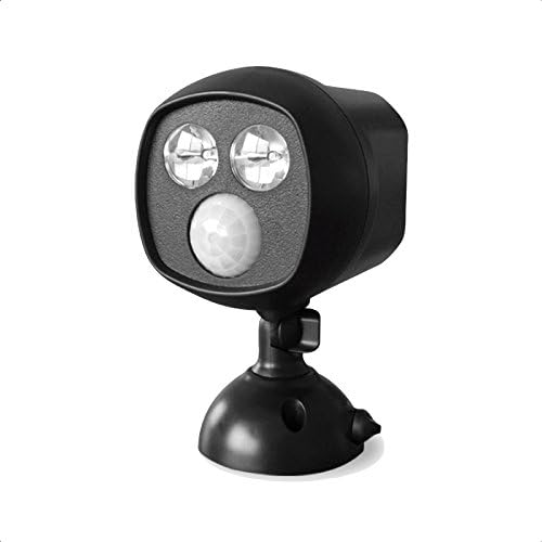 Battery Powered Ultra Bright LED Spotlight with Motion Sensor, Weatherproof, 300 Lumens. (4)
