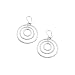 Sterling Silver Diamond Cut Circle Earrings