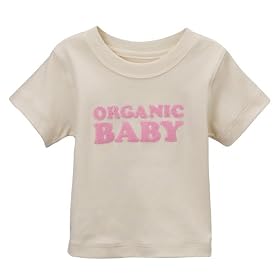 Under the Canopy Organic Baby Tee - Oatmeal/ Pink