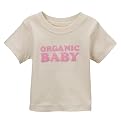 Under the Canopy Organic Baby Tee - Oatmeal/ Pink