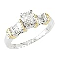 14K White Gold 3/4 Carat Diamond Engagement Ring