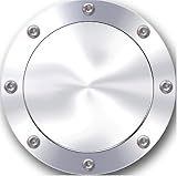 IMAGE OF CSI C4096 Chrome Aluminum Fuel Door 1999-2007 GM Classic Trucks, 2001-2006 Chevy Suburban, 2002-2006 Cadillac Escalade