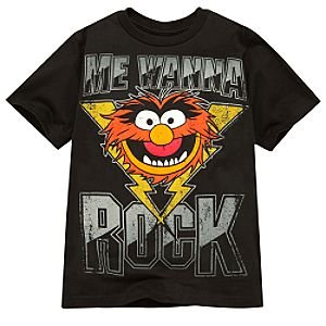 Disney Organic ''Me Wanna Rock'' Animal Muppet Tee for Boys