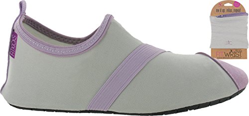 FitKicks Shoes with FitWrist Wallet (Grey / Lavender)