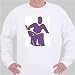 Sweatshirt with "goal tender", sports, picture, logo, symbol, stick, Sweden, sign, purple, Europe, emblem, "ice hockey", goalie, skater Small White