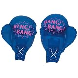 Inflatable Boxing Gloves (Navy Blue) Party Accessory