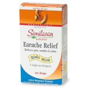 SIMILASAN Earache Relief Kidz Size Single Use Droppers .015oz 5 each by SIMILASAN