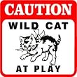 CAUTION: WILD CAT PROTECTIVE SERVICES sign
