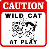 CAUTION: WILD CAT PROTECTIVE SERVICES sign