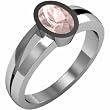 14K White Gold Morganite Ring
