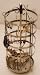 Earring Tree, Holder, Organizer, Gold Antique Bronze Metal, Circular, Round, Revolving, Rotates, Holds 45 Pair Plus More Jewelry! Earring-Go-Round, Patent Protected, Est. 2009
