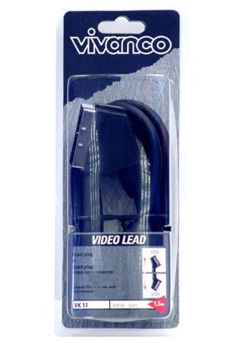 Vivanco VK17 1.5M Scart to Scart Lead