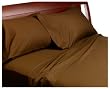 Wamsutta 360-Thread-Count Classic Supima Twill Queen Flat Sheet, Walnut
